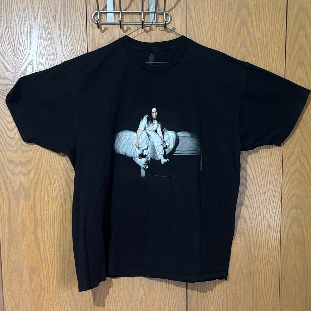 Billie Eilish XXL Black Graphic cotton T-Shirt